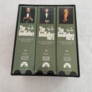 The Godfather VHS Box Set Part I, Part II, Part III Preowned
